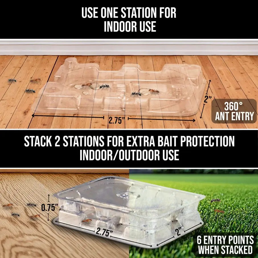 DEFIANT™ Liquid Ant Bait for Ant Control, 1-Year Supply + 8 Classic Bait Stations