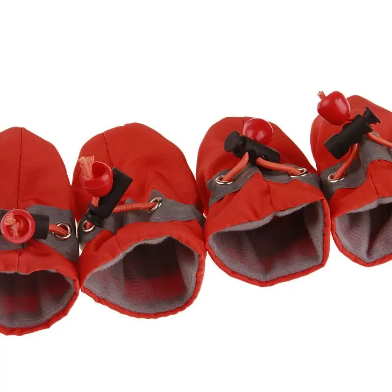 4Pcs Anti-Slip Dog Paw Protectors, Soft Dog Shoes with Straps, Durable Nylon Claw Pads, Suitable for Indoor Outdoor Walking Running