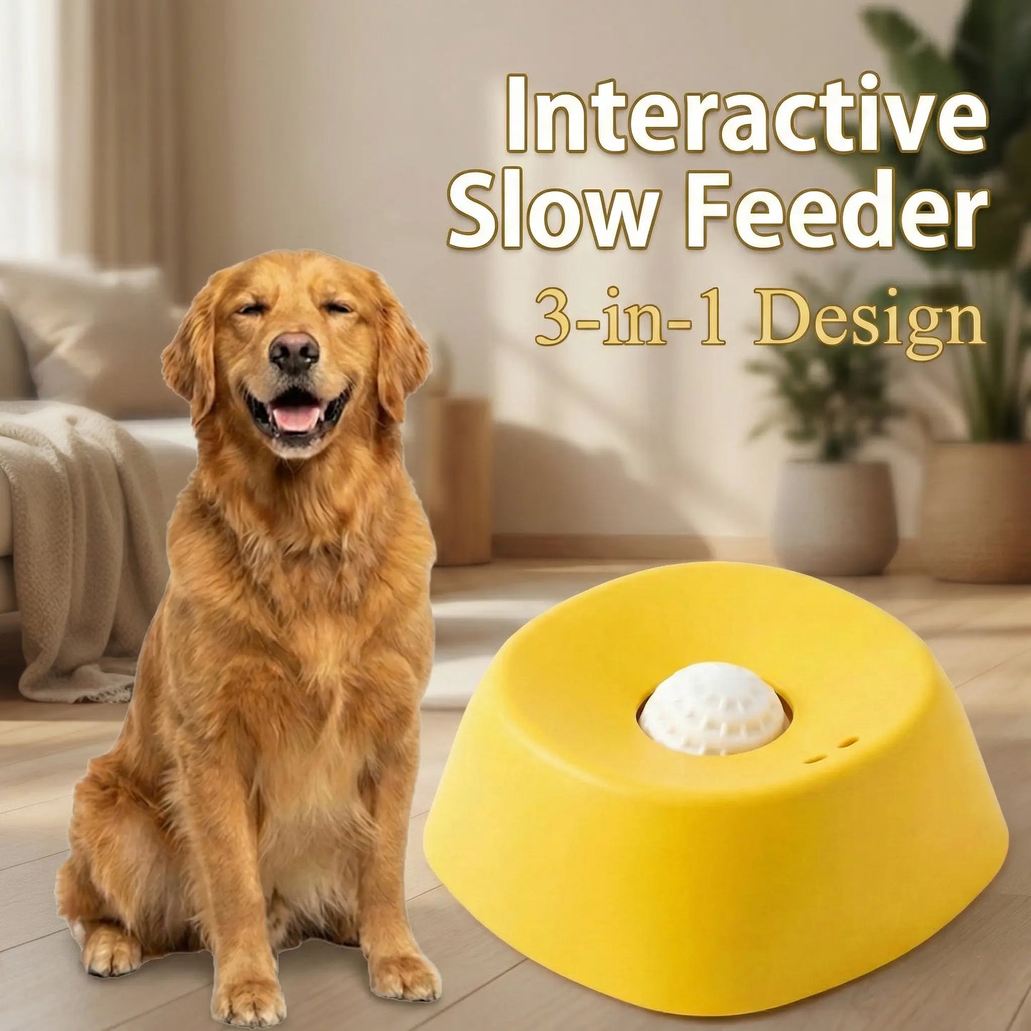 XIXI Spin-To-Eat Dog Slow Feeder Bowl | Interactive Liquid Treat Dispenser & Lick Bowl | Anti-Spill Enrichment for Anxiety & Bloat Relief