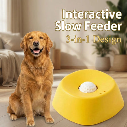 XIXI Spin-To-Eat Dog Slow Feeder Bowl | Interactive Liquid Treat Dispenser & Lick Bowl | Anti-Spill Enrichment for Anxiety & Bloat Relief