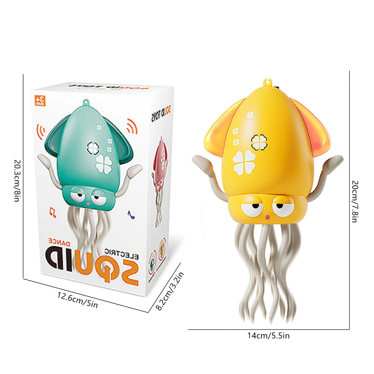 Smart Tentacle Explorer, Electric Dancing Octopus Squid Toy,,Automatic Obstacle Avoidance Cuttlefish Toy,With LED Lights & Music,Self-Navigating,Rhythmically Moves to Music,Usb Rechargeable LED Music Dancing Crawling Octopus