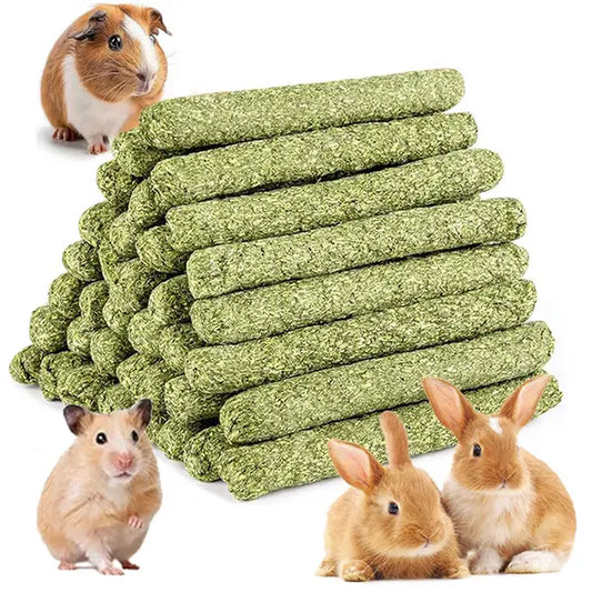 45 Timothy Chew Sticks, Suitable for Pets Such as Rabbits, Guinea Pigs, Hamsters, Chinchillas, Mice, and Gerbils.