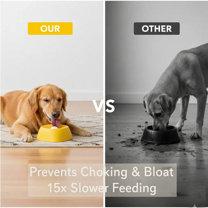 XIXI Spin-To-Eat Dog Slow Feeder Bowl | Interactive Liquid Treat Dispenser & Lick Bowl | Anti-Spill Enrichment for Anxiety & Bloat Relief