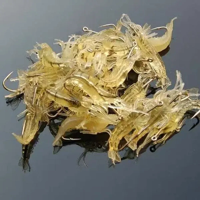 30Pcs Realistic Shrimp Soft Lure for Freshwater & Saltwater Fishing