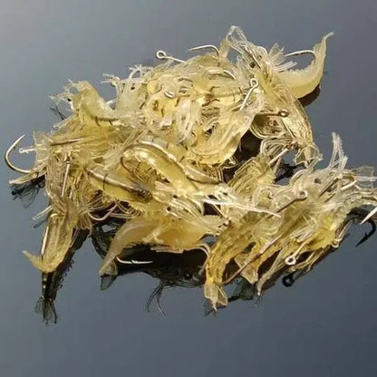30Pcs Realistic Shrimp Soft Lure for Freshwater & Saltwater Fishing