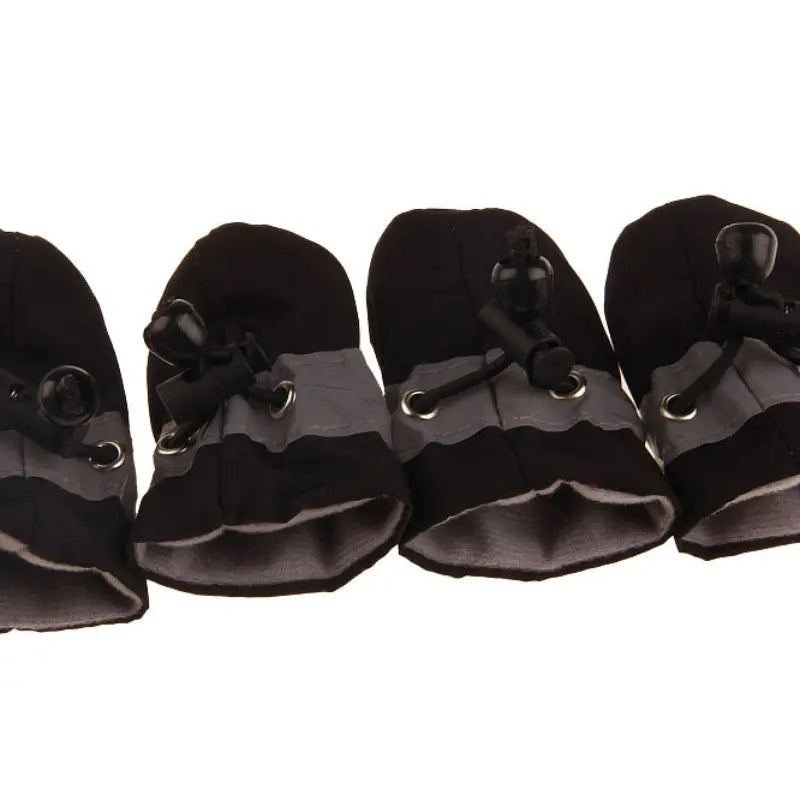 4Pcs Anti-Slip Dog Paw Protectors, Soft Dog Shoes with Straps, Durable Nylon Claw Pads, Suitable for Indoor Outdoor Walking Running