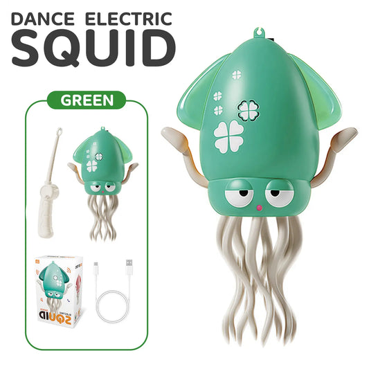 Smart Tentacle Explorer, Electric Dancing Octopus Squid Toy,,Automatic Obstacle Avoidance Cuttlefish Toy,With LED Lights & Music,Self-Navigating,Rhythmically Moves to Music,Usb Rechargeable LED Music Dancing Crawling Octopus