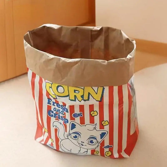 ROOMHOO Cute Large Kraft Paper Cat Hideout Toy - Double-Layer Crinkle Bag for Hide & Seek & Play Tunnel & Cat Bed, Puzzle & Relaxation,Cat Toys,Best Cat Gift Ever（Size：29.53*13.78Inch）