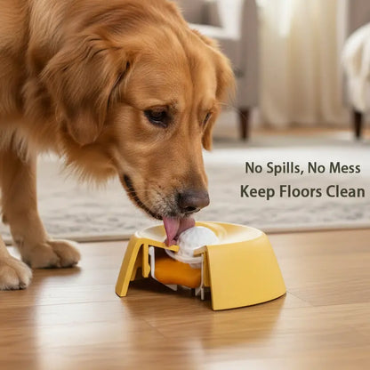 XIXI Spin-To-Eat Dog Slow Feeder Bowl | Interactive Liquid Treat Dispenser & Lick Bowl | Anti-Spill Enrichment for Anxiety & Bloat Relief