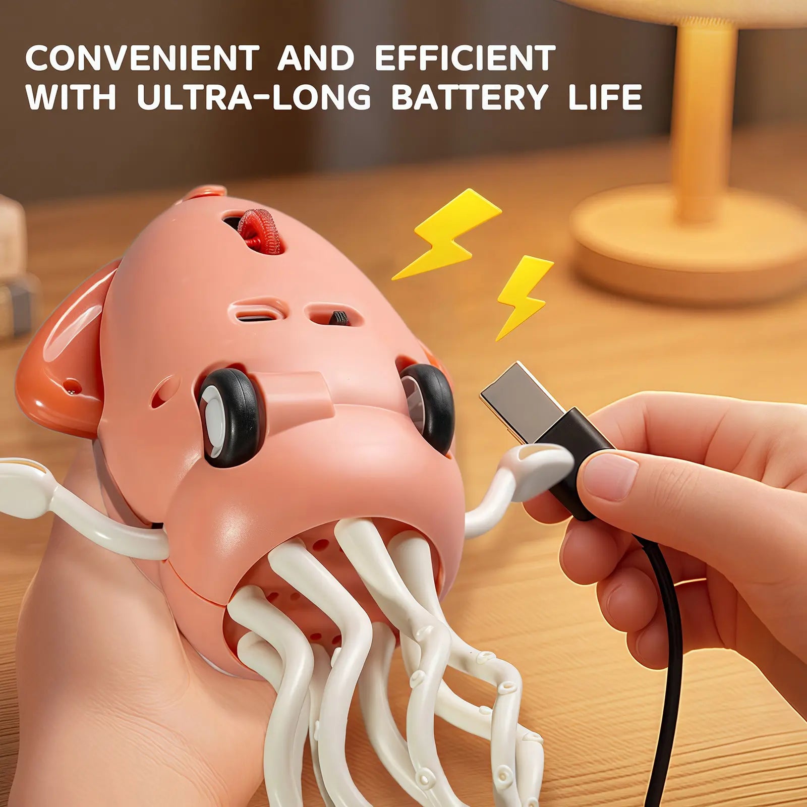 Smart Tentacle Explorer, Electric Dancing Octopus Squid Toy,,Automatic Obstacle Avoidance Cuttlefish Toy,With LED Lights & Music,Self-Navigating,Rhythmically Moves to Music,Usb Rechargeable LED Music Dancing Crawling Octopus