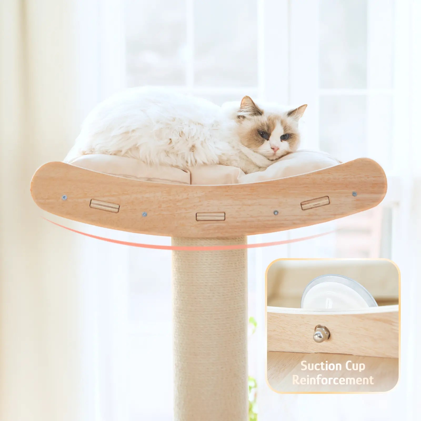 Adjustable Height Cat Tree Tower (102-118 Inches ) 5-Tier Hemp Scratching Post Indoor/Outdoor Sturdy Cat Activity Center with Perches