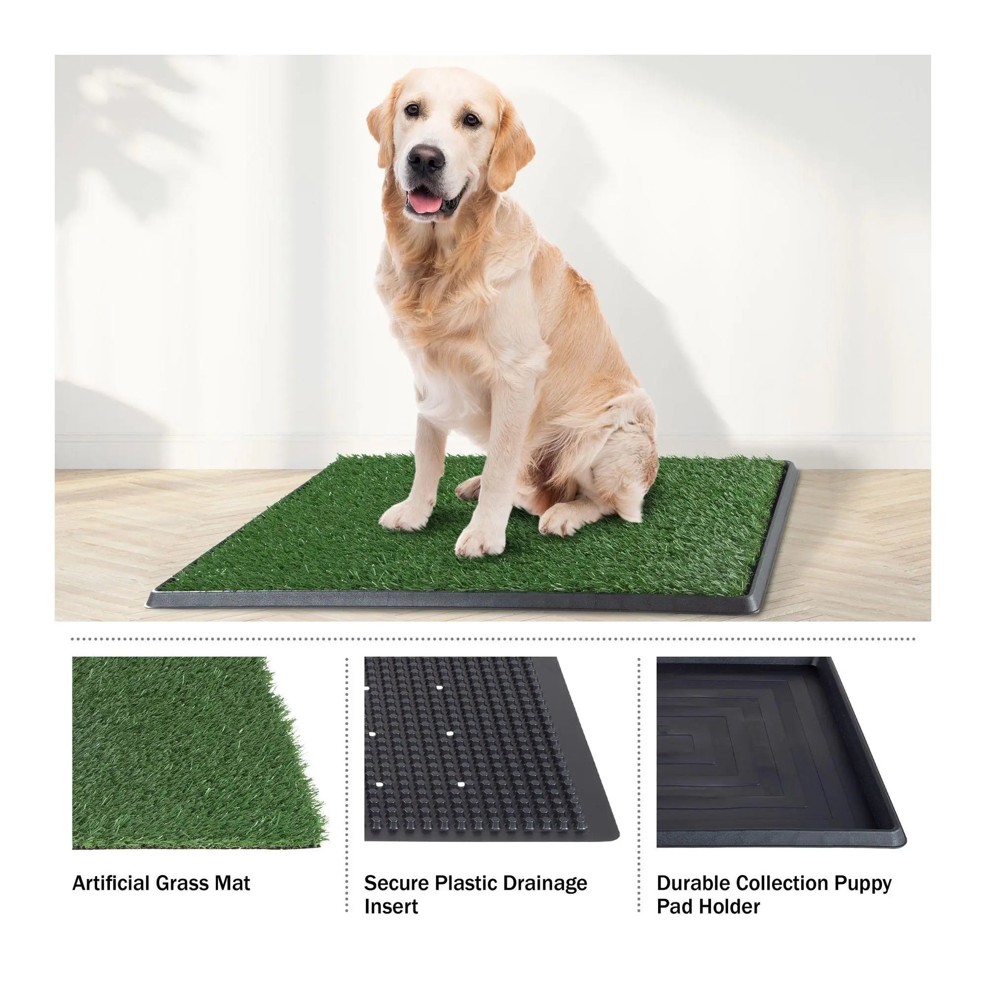 Petmaker Three-Layer Artificial Grass Reusableuppy Pee Pad 2